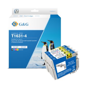 C13T16364010 / 16XL Epson - multipack 4 couleurs : noire, cyan, magenta, jaune - cartouches d&#039;encre compatibles qualité premium