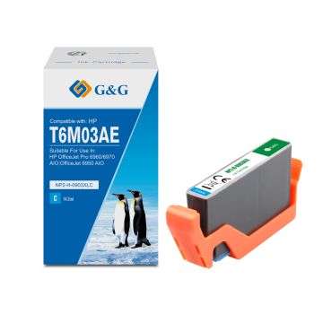 T6M03AE / 903XL HP - cyan - cartouche compatible qualité premium