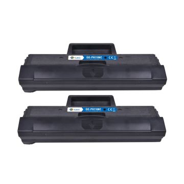 Compatible - HP W1106A / 106A - pack de 2 - toners
