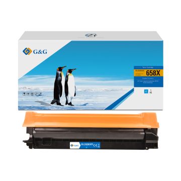 W2001X / 658X HP - cyan - toner compatible qualité premium