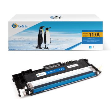 W2071A / 117A HP - cyan - toner compatible qualité premium