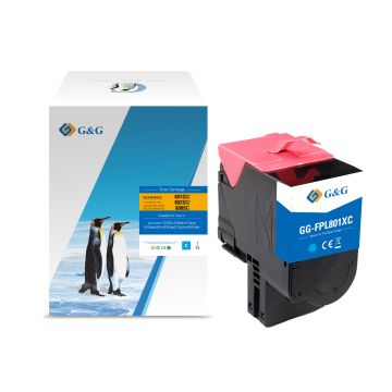 80C2SC0 / 802SC Lexmark - cyan - toner compatible qualité premium