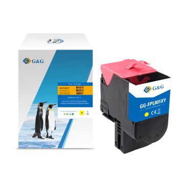 80C2SYE / 802SY Lexmark - jaune - toner compatible qualité premium