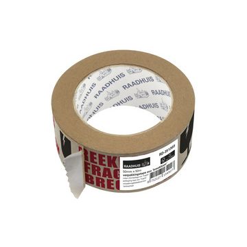 RAADHUIS Ruban adhésif ECO "FRAGILE", 50 mm x 50 m