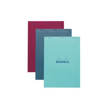 RHODIA Bloc agrafé No. 18, format A4, quadrillé 5x5, assorti x5