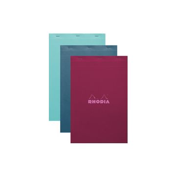 RHODIA Bloc agrafé No. 19, A4+, quadrillé 5x5, assorti x5