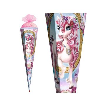 ROTH Schultüte "Einhorn Beauty", eckig, 850 mm, Glitter