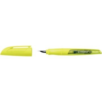 STABILO Stylo plume EASYbuddy FLUO M, pour droitiers, jaune