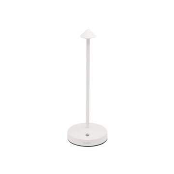 Securit Lampe de bureau LED rechargeable ANGELINA, blanc