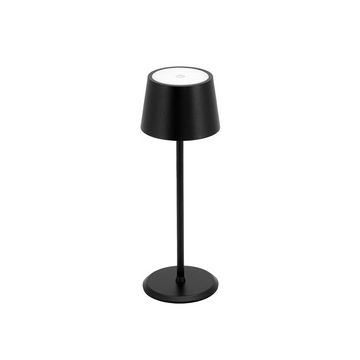 Securit Lampe de table LED rechargeable MONTE CARLO, noir