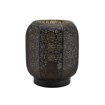 Securit Lampe de table à LED rechargeable MARRAKECH, noir/or