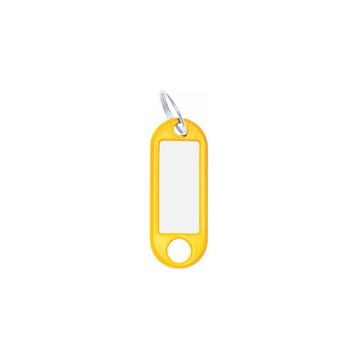 WEDO Porte-clés avec anneau, diamètre: 18 mm, jaune