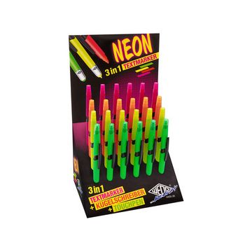 WEDO Stylet 3-en-1 NEON, présentoir de 24 x24