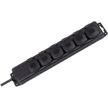 brennenstuhl Multiprise IP44, 6 prises