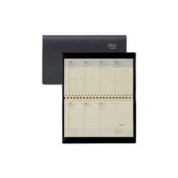 brepols Agenda semainier "ACCENT", 2026, 90 x 160 mm, noir