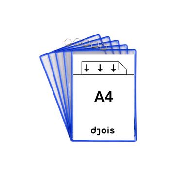 djois by tarifold Poche à anse, format A4, vertical, bleu x5