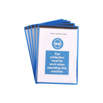 djois by tarifold Poche d'identification magnétique, bleu x5