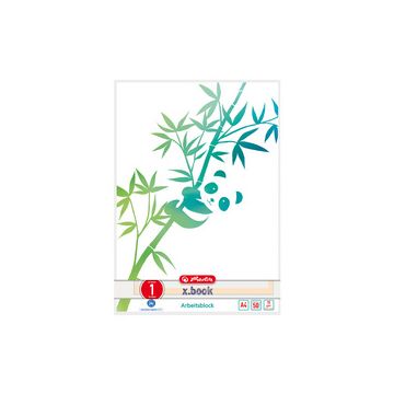 herlitz Bloc de cours GREENline A4, 50 feuilles, réglure 1
