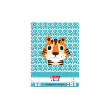 herlitz Cahier spiralé "Cute Animals Tiger", A4, ligné