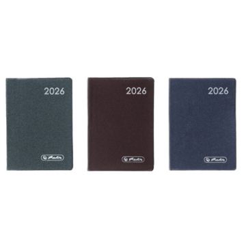 herlitz Taschenkalender Metallic 2026, A7, farbig sortiert