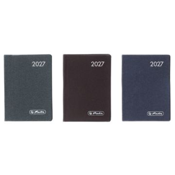 herlitz Taschenkalender Metallic 2027, A7, farbig sortiert