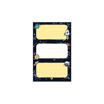 herlitz Étiquettes pour livres Space, 76 x 35 mm