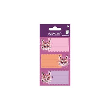 herlitz Étiquettes pour livres Wild Animals Lynx, 78 x 42 mm
