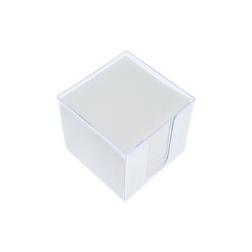 kangaro Zettelbox, transparent, bestückt, 700 Blatt weiß