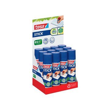 tesa ecoLogo Stick Bâton de colle, 20 g, présentoir comptoir x12