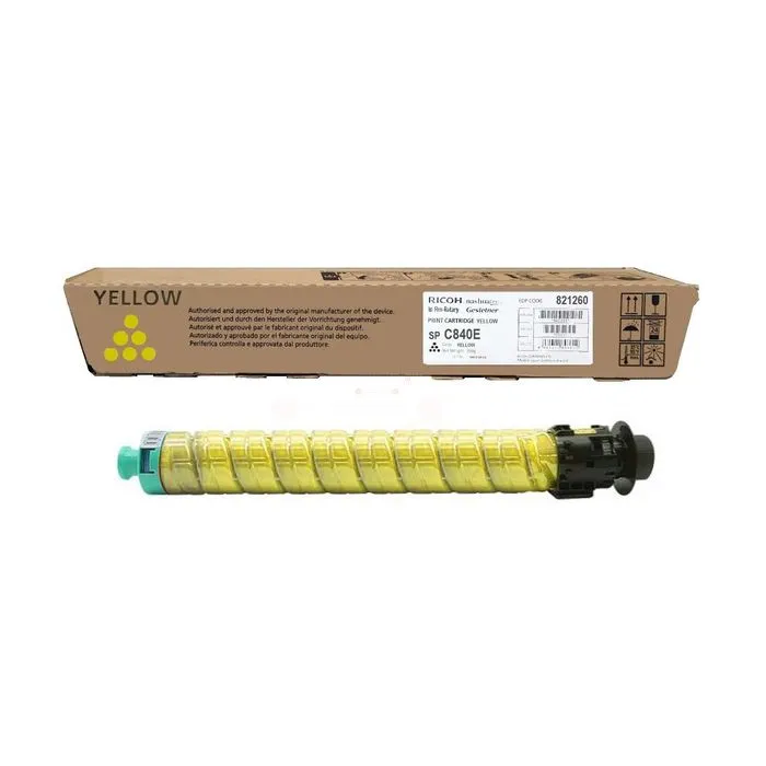 821260 / SP C 840 E Ricoh - jaune - toner de marque 821260 / SP C 840 E Ricoh - jaune - toner de marque