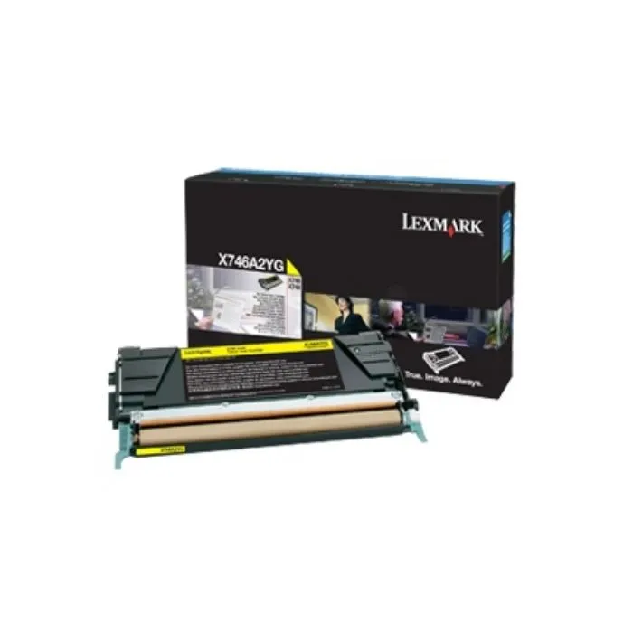 X746A3YGLexmark - jaune - toner de marque X746A3YGLexmark - jaune - toner de marque